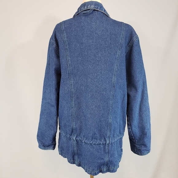 Vintage Silver Unicorn denim coat size 16 - Picture 7 of 9